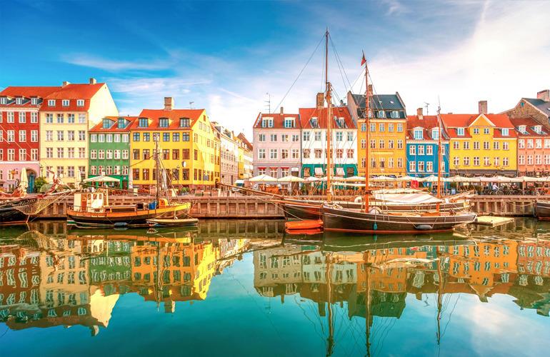 Kopenhaga - port Nyhavn