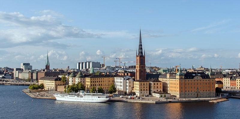 Sztokholm - widok na stare miasto