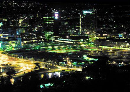 Oslo - miasto nocą