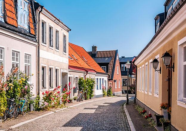 Ystad - szachulcowa zabudowa