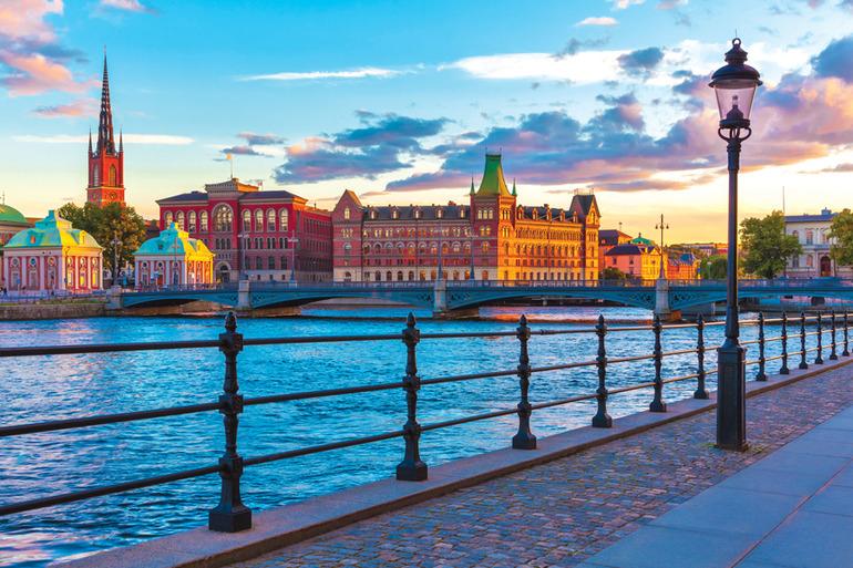 Sztokholm - widok na stare miasto